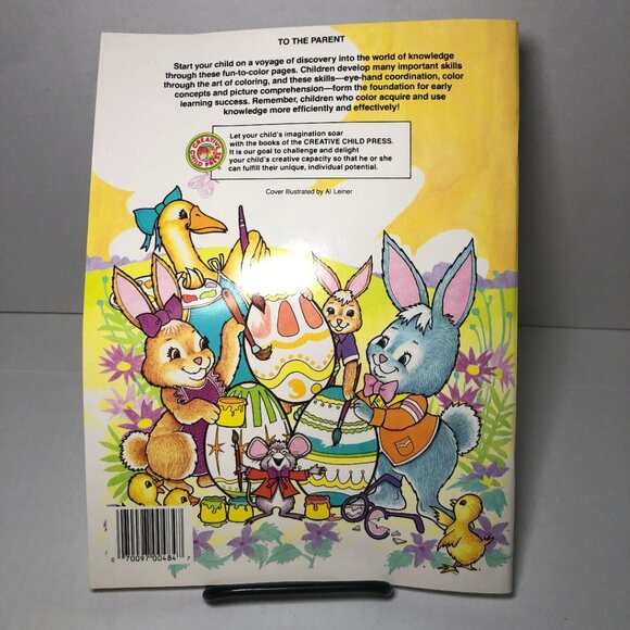 2 Vintage Who Will Paint The Easter Eggs Coloring Book 1984 Creative Child Press - Picture 5 of 13